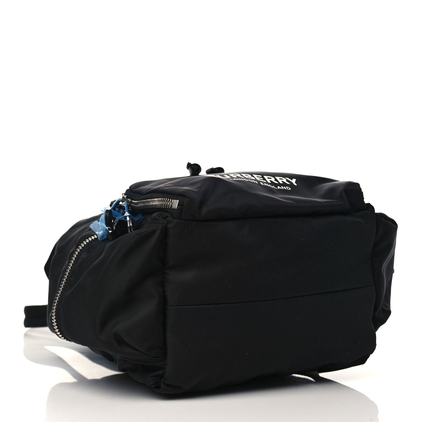 Nylon Logo Print Medium Rucksack Backpack Black
