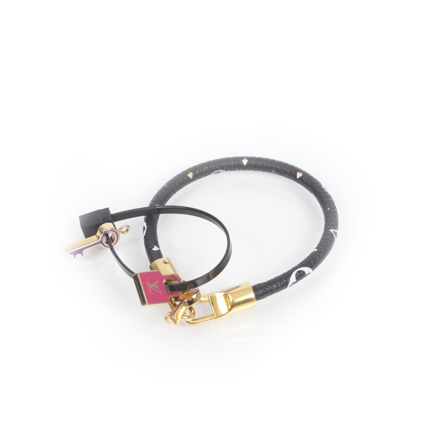 Louis Vuitton Monogram Multicolor Luck It Bracelet 17 Black 1 of 3