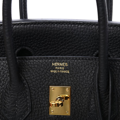 Hermes Togo Birkin 25 Black 5 of 10
