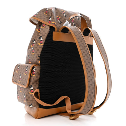Gucci X DISNEY Mini Vintage GG Supreme Monogram Mickey Mouse Medium Backpack Beige Vintage Sun Oil 3 of 8