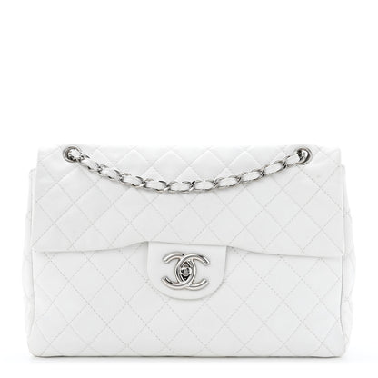 Chanel Caviar Quilted Maxi Single Flap White 1 of 13