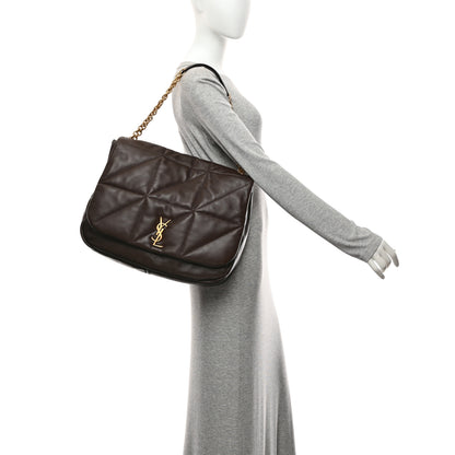 Saint Laurent Lambskin Matelasse Monogram Large Jamie 4.3 Dark Sweet Chocolate 2 of 10