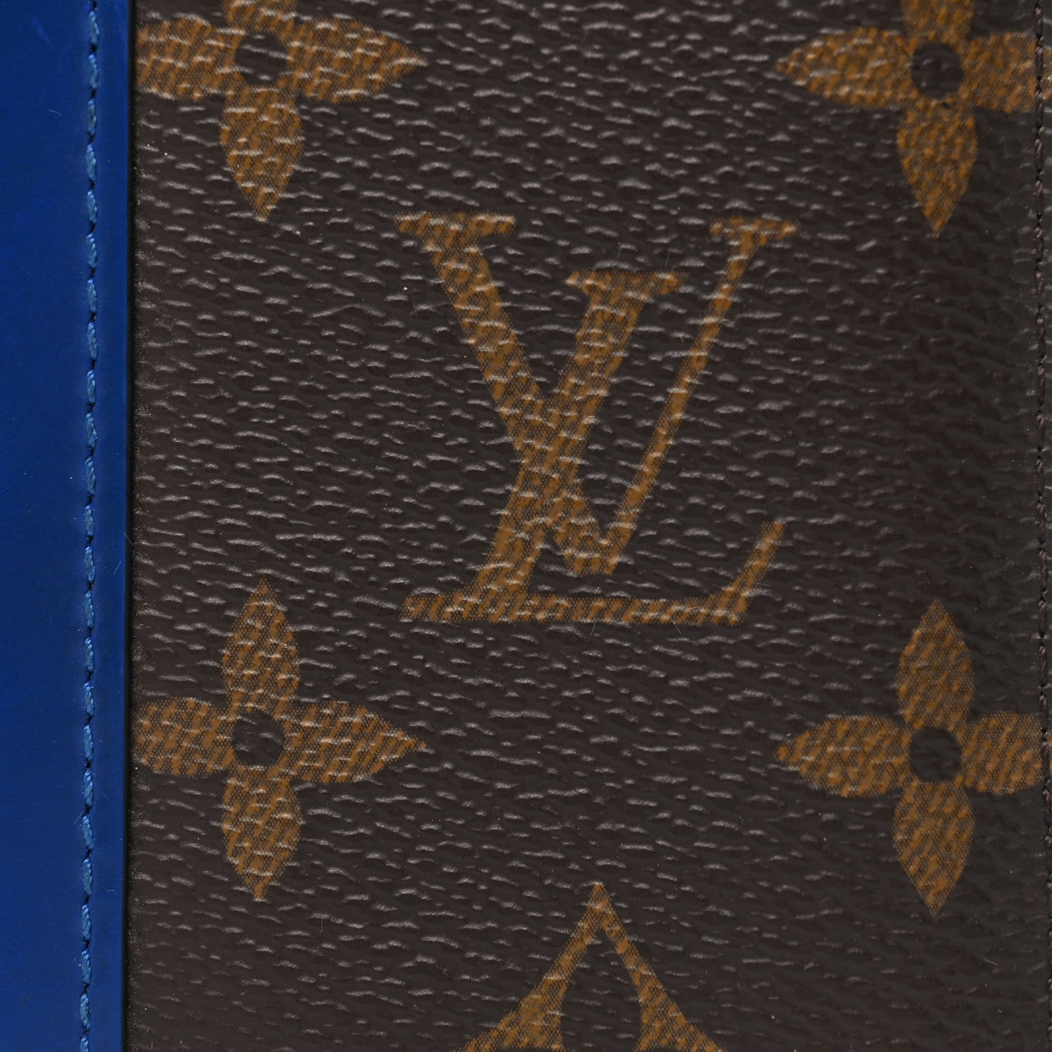 Louis Vuitton Monogram Macassar Pocket Organizer NM Blue 7 of 10