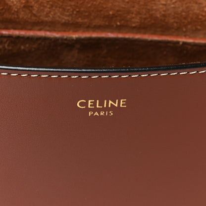 Celine Smooth Calfskin Cuir Triomphe Folco Crossbody Bag Tan 6 of 10
