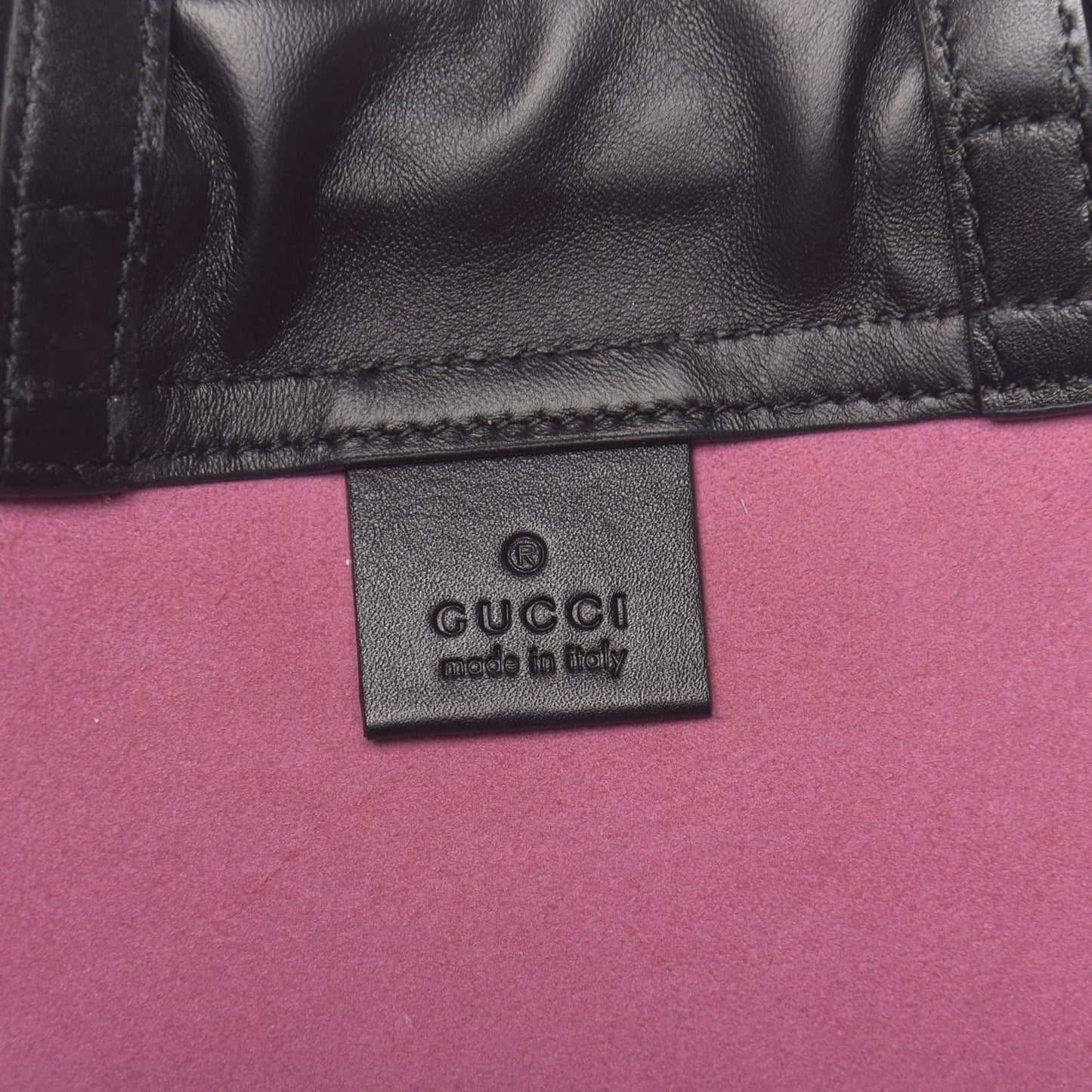 Grained Calfskin Logo Drawstring Backpack Box Pink Green Black