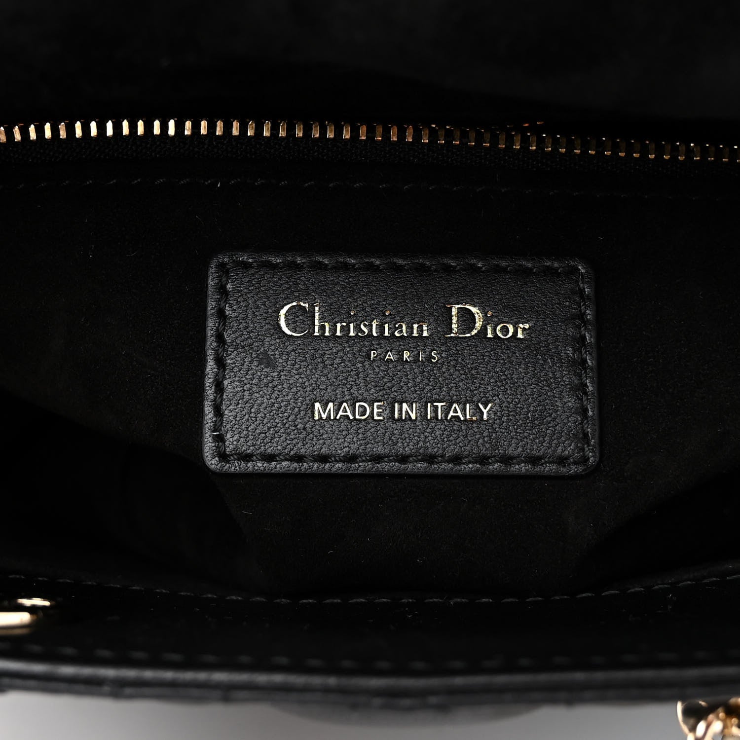Christian Dior CHRISTIAN DIOR Lambskin Cannage Small My ABCDior Lady Dior Black 6 of 9