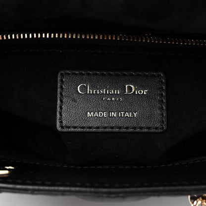 Christian Dior CHRISTIAN DIOR Lambskin Cannage Small My ABCDior Lady Dior Black 6 of 9
