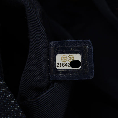 Chanel Washed Denim Quilted Large Urban Spirit Backpack Dark Blue 8 of 8