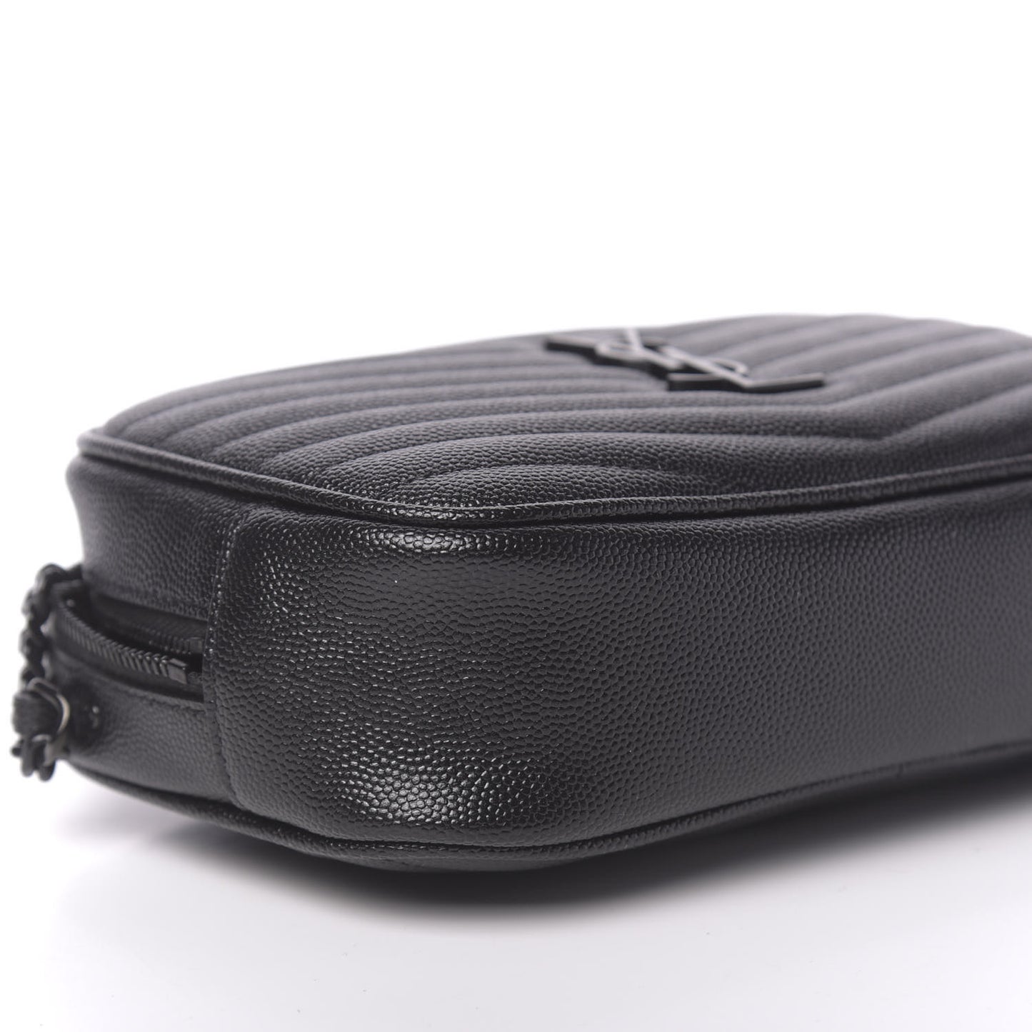 Grain De Poudre Matelasse Monogram Mini Lou Camera Bag Black
