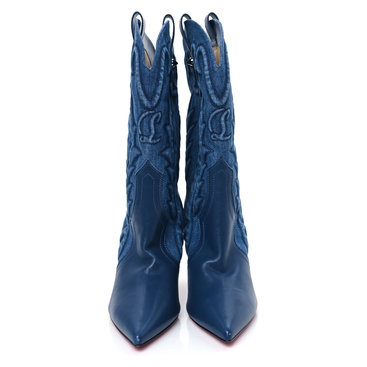 Nappa Denim Santiabooty 85 Boots 41 Blue