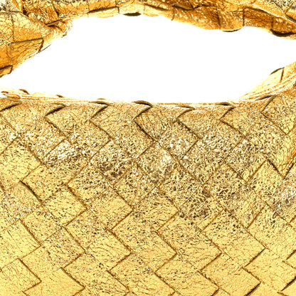 Bottega Veneta Metallic Nappa Intrecciato Mini Jodie Gold 8 of 10