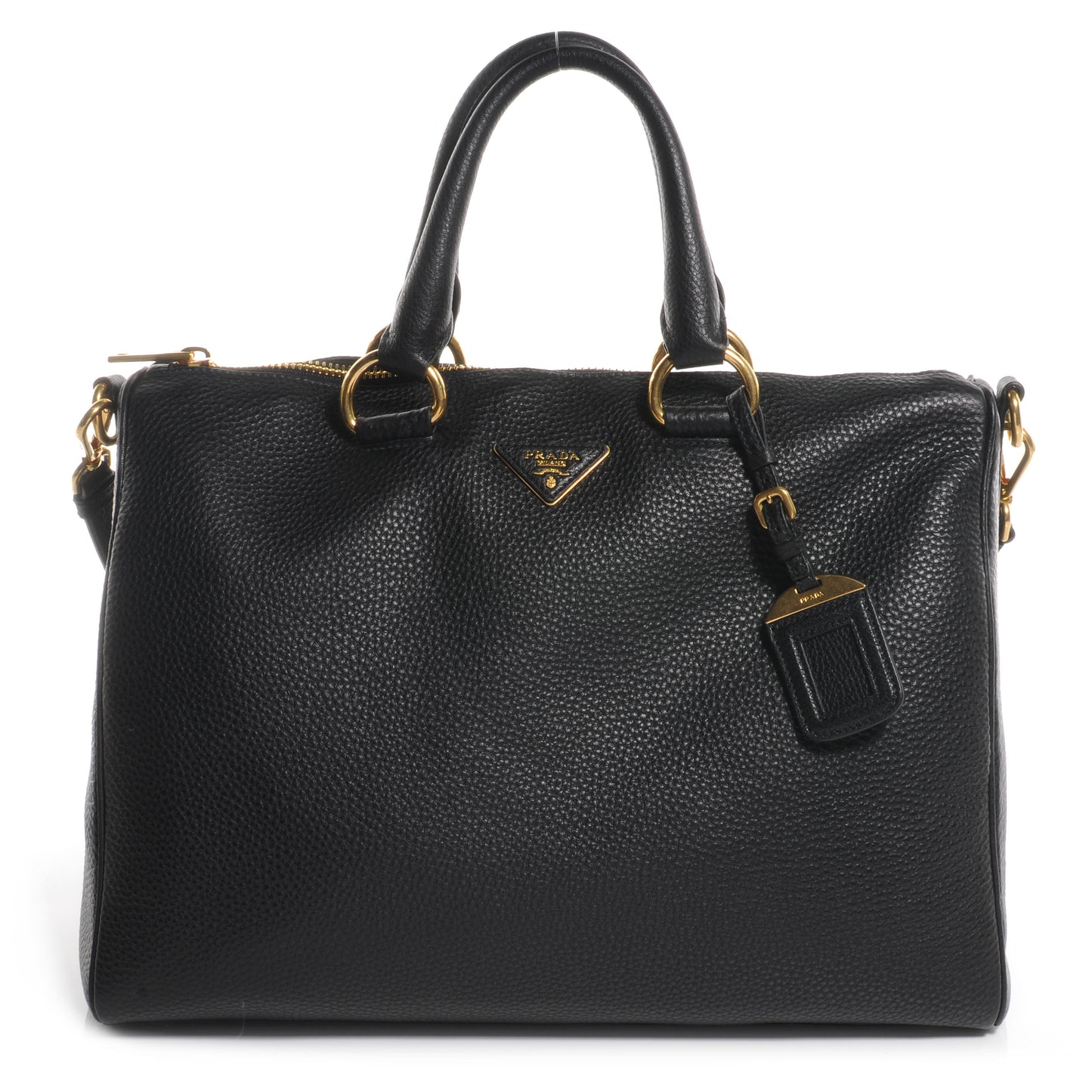 Vitello Daino Shoulder Bag Nero Black