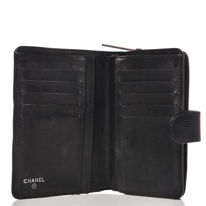 Chanel Caviar Timeless CC Zipped Pocket Wallet Black 5 of 16