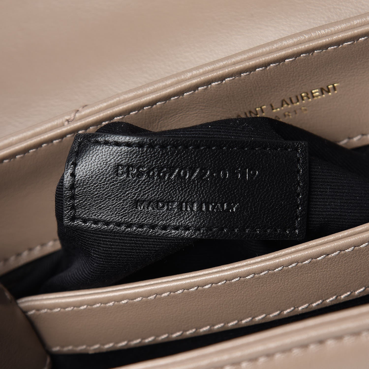 Saint Laurent Calfskin Y Quilted Monogram Toy Loulou Chain Satchel Dusty Grey 8 of 12