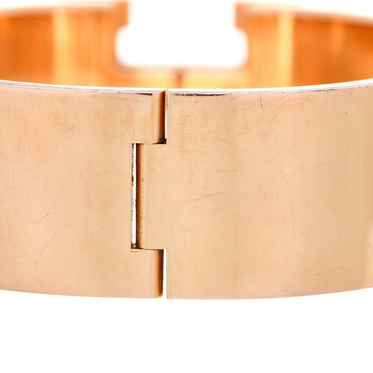 Hermes Enamel Wide Clic Clac H Bracelet PM Rose Dragee 6 of 9