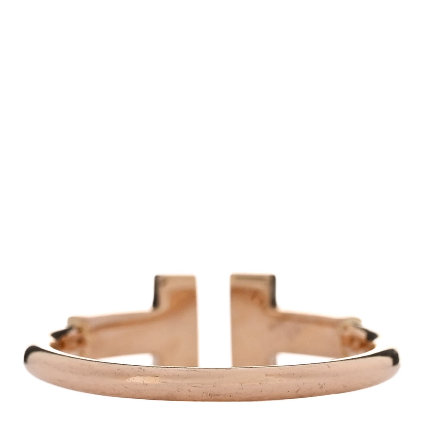 18K Rose Gold Diamond T Wire Ring 49 5