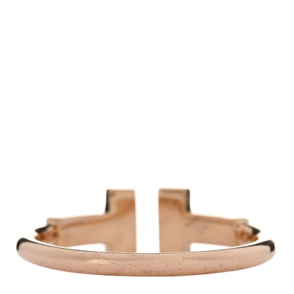 Tiffany 18K Rose Gold Diamond T Wire Ring 49 5 4 of 5