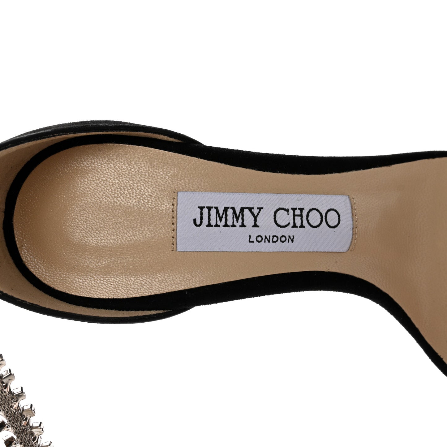 Crystal Suede Pumps 37 Black