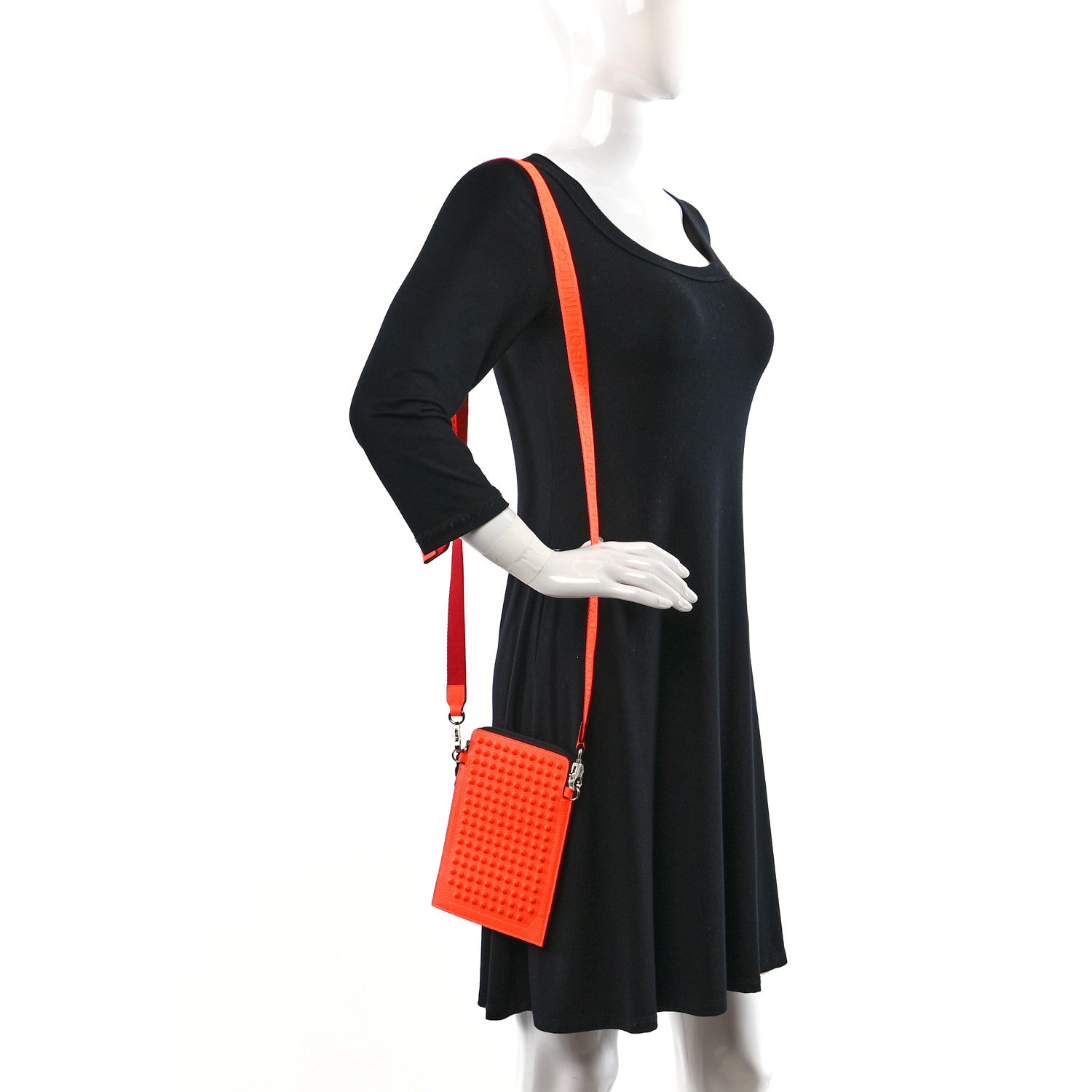 Christian Louboutin Empire Calfskin Spikes Loubilab Clutch Sunrise 2 of 10