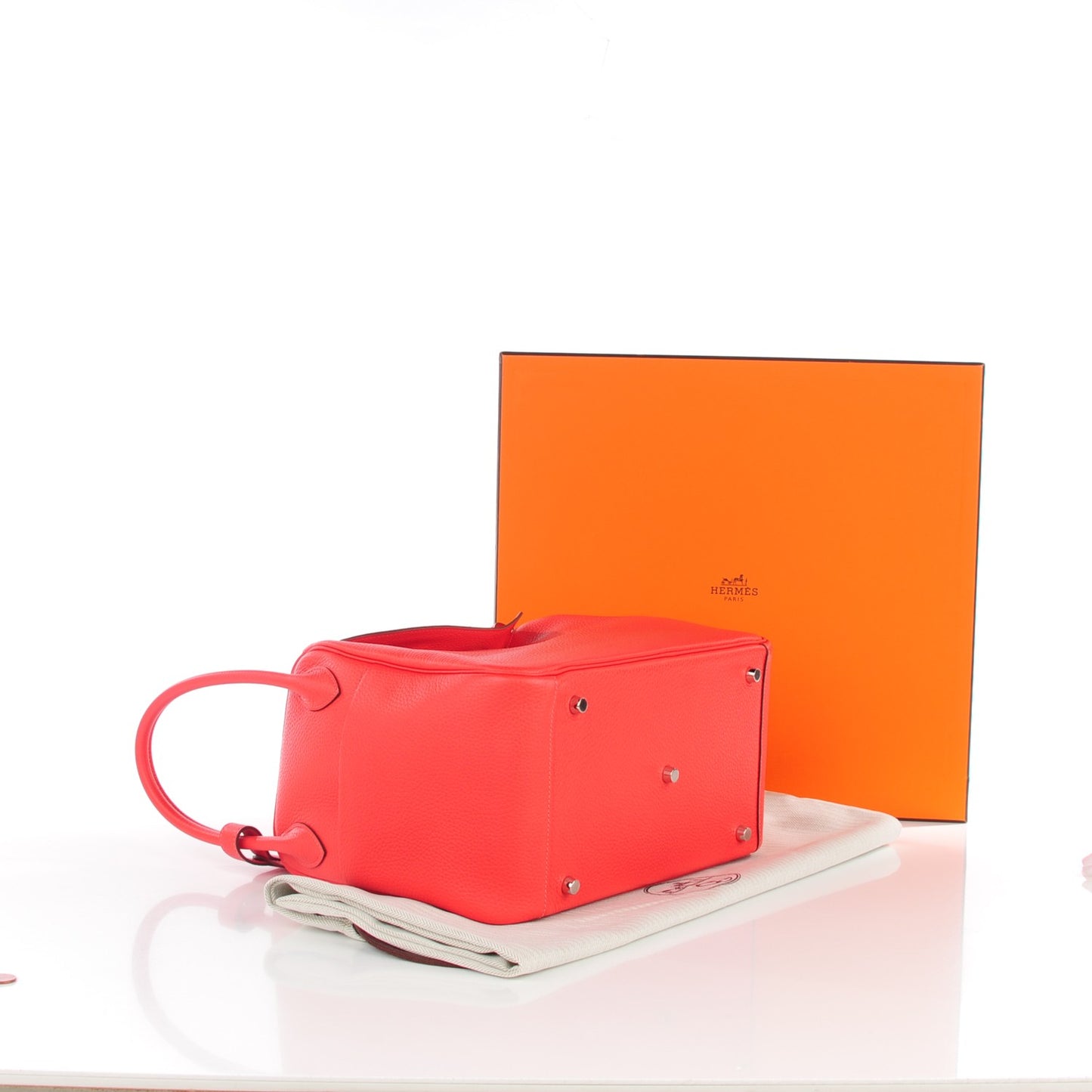 Taurillon Clemence Lindy 34 Rouge Pivoine