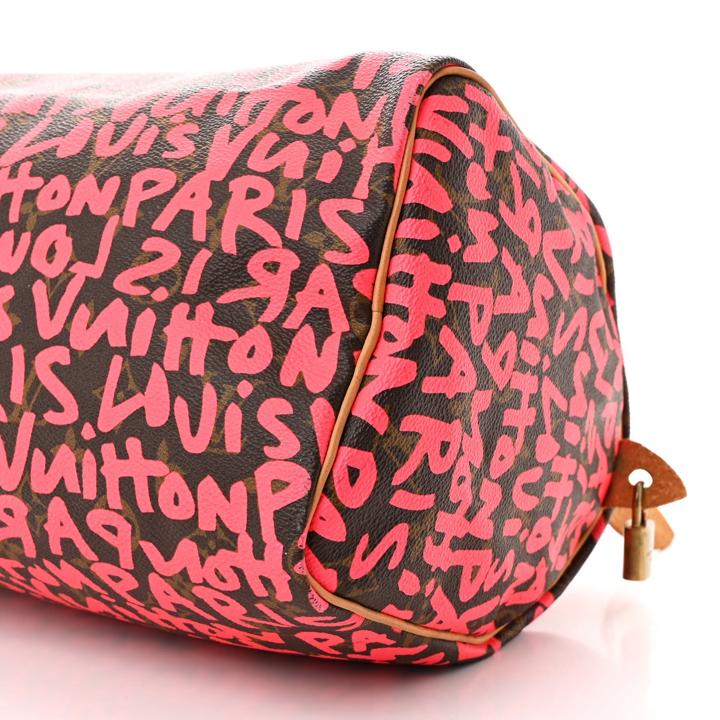 Monogram Graffiti Speedy 30 Fuchsia