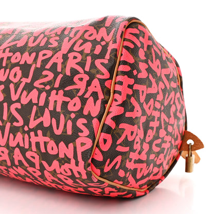 Louis Vuitton Monogram Graffiti Speedy 30 Fuchsia 10 of 11