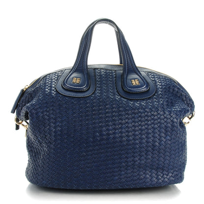 Givenchy Lambskin Woven Medium Nightingale Navy 1 of 7