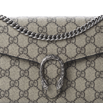 Gucci GG Supreme Monogram Mini Dionysus Chain Wallet Beige Black 10 of 11