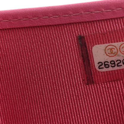 Chanel Caviar Quilted Compact Flap Wallet Pink 7 of 7