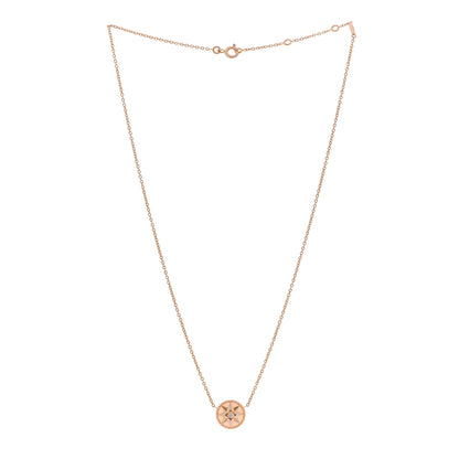 Christian Dior 18K Rose Gold Diamond Pink Opal Rose Des Vents Necklace 3 of 5