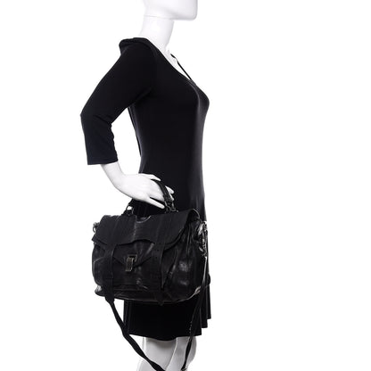 Proenza Schouler Lambskin Medium PS1 Satchel Black 2 of 19