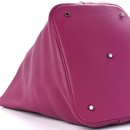 Hermes Taurillon Clemence Picotin Lock TGM Rose Pourpre 9 of 10
