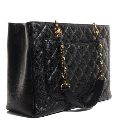 Chanel Caviar Grand Shopping Tote GST Black 3 of 9