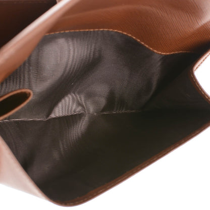 Prada Saffiano Metal Short Flap Wallet Brown 7 of 8