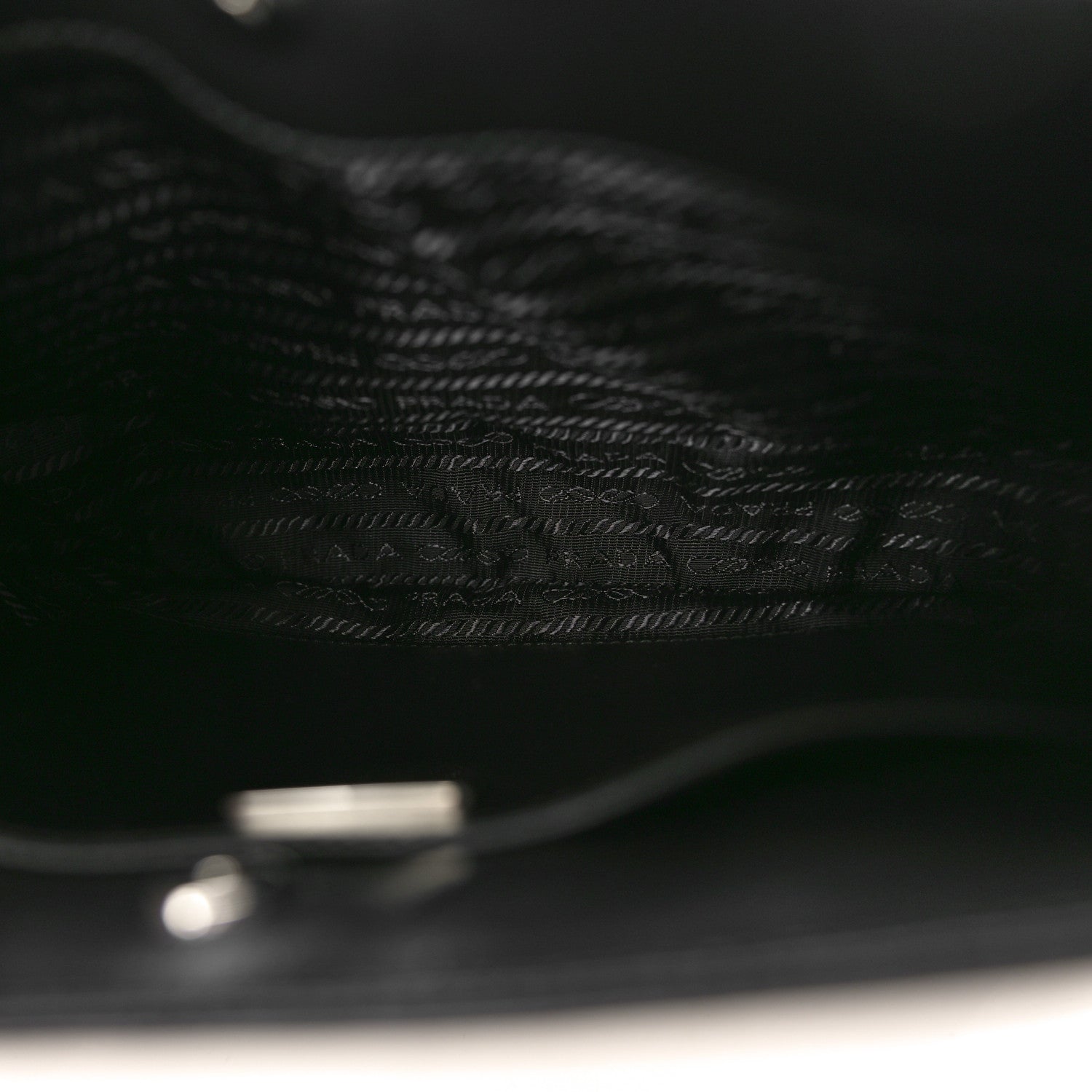 Prada Spazzolato Cleo Shoulder Bag Black 5 of 9