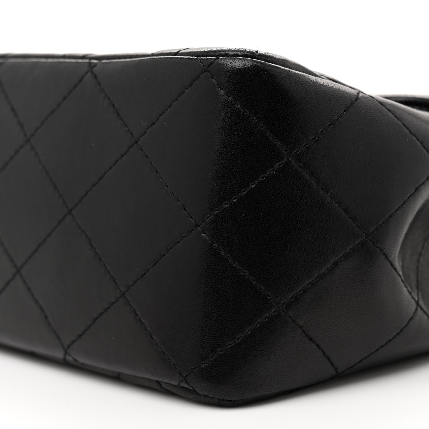 Chanel Lambskin Quilted Jumbo Single Flap Black 10 of 13