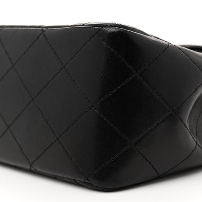 Chanel Lambskin Quilted Jumbo Single Flap Black 10 of 13