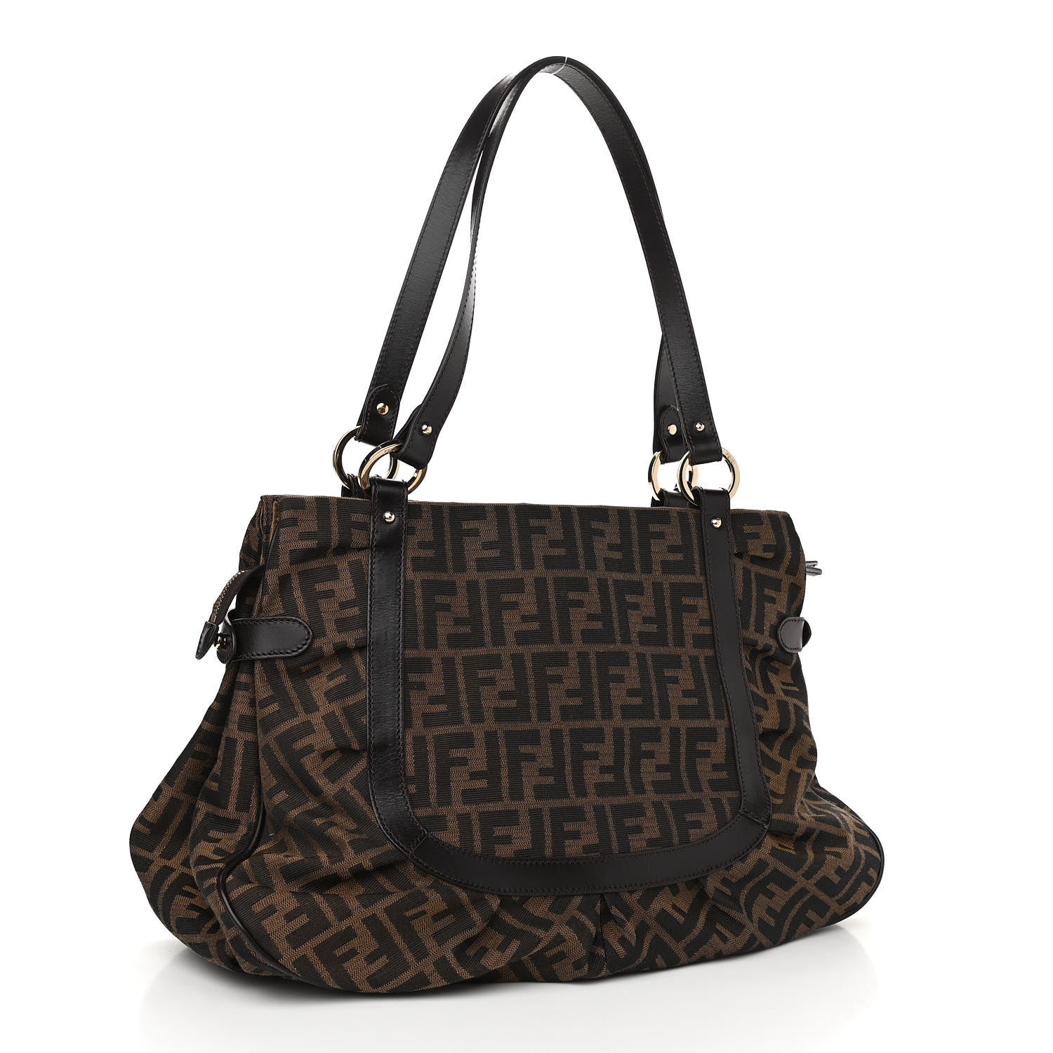 Fendi Zucca Large Chef Shopper Tote Tobacco 2 of 11