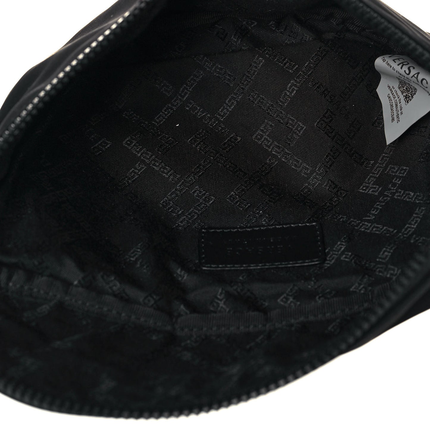 Nylon Palazzo Medusa Belt Bag Black