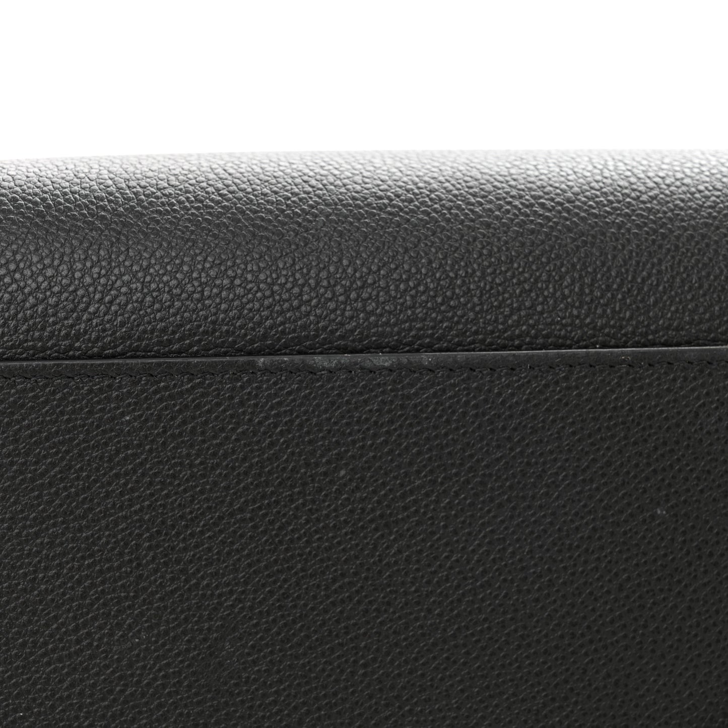 Grained Calfskin Large Sac De Jour Carryall Black