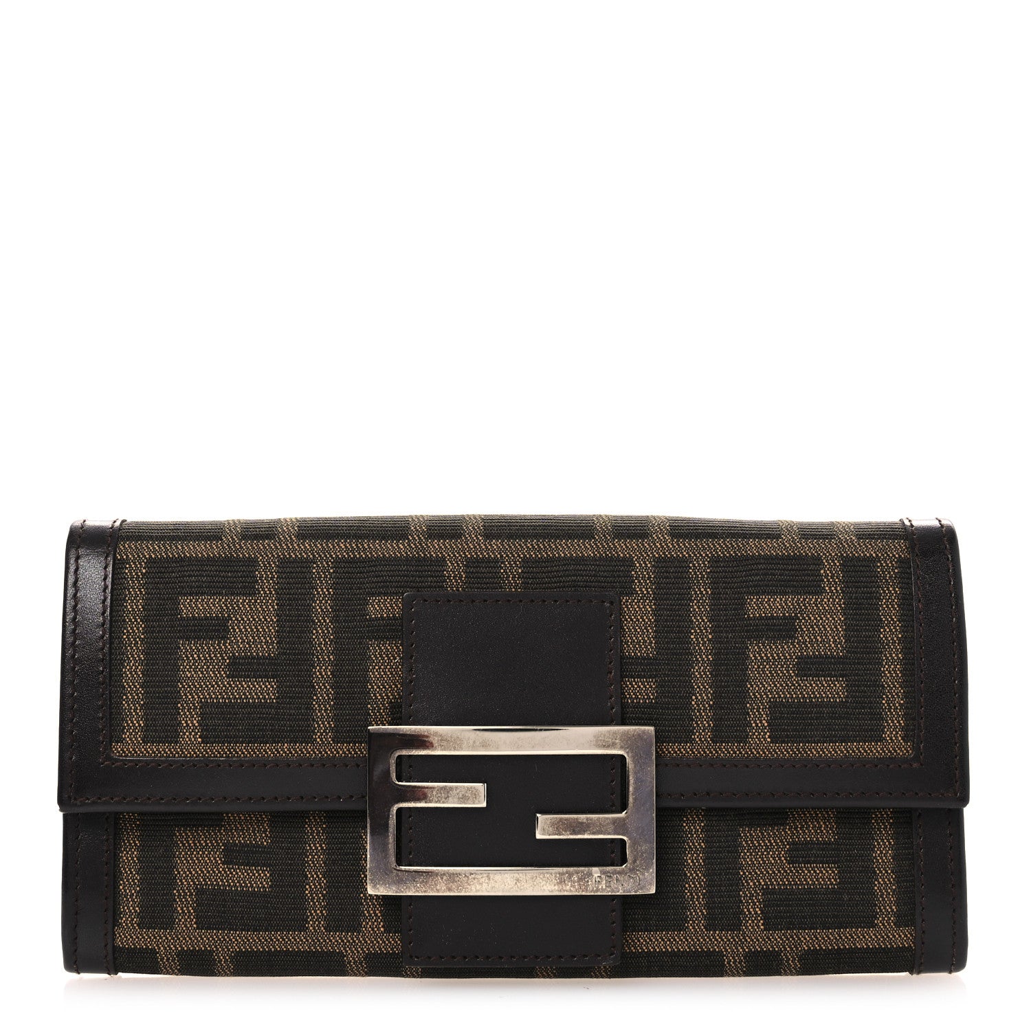 Fendi Zucca Continental Wallet Tobacco 1 of 10