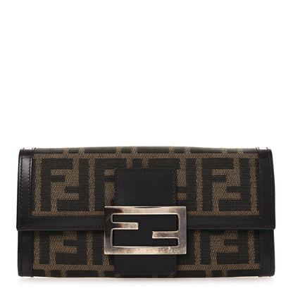 Fendi Zucca Continental Wallet Tobacco 1 of 10
