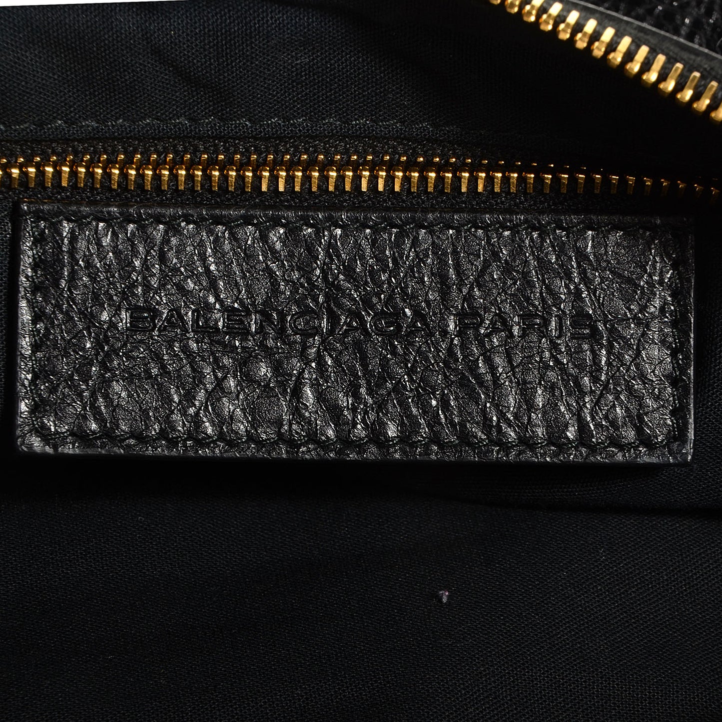 Agneau Giant 12 Gold Hardware Flat Handle Clutch Black