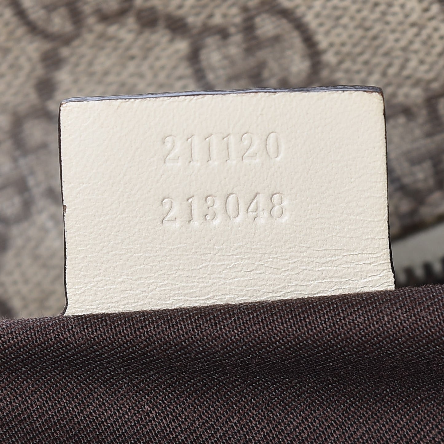 GG Supreme Monogram Large Zippered Shopping Tote Off White