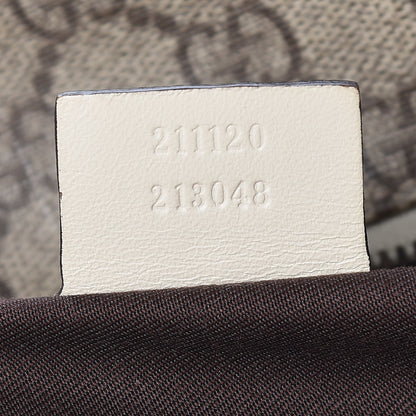 Gucci GG Supreme Monogram Large Zippered Shopping Tote Off White 7 of 20