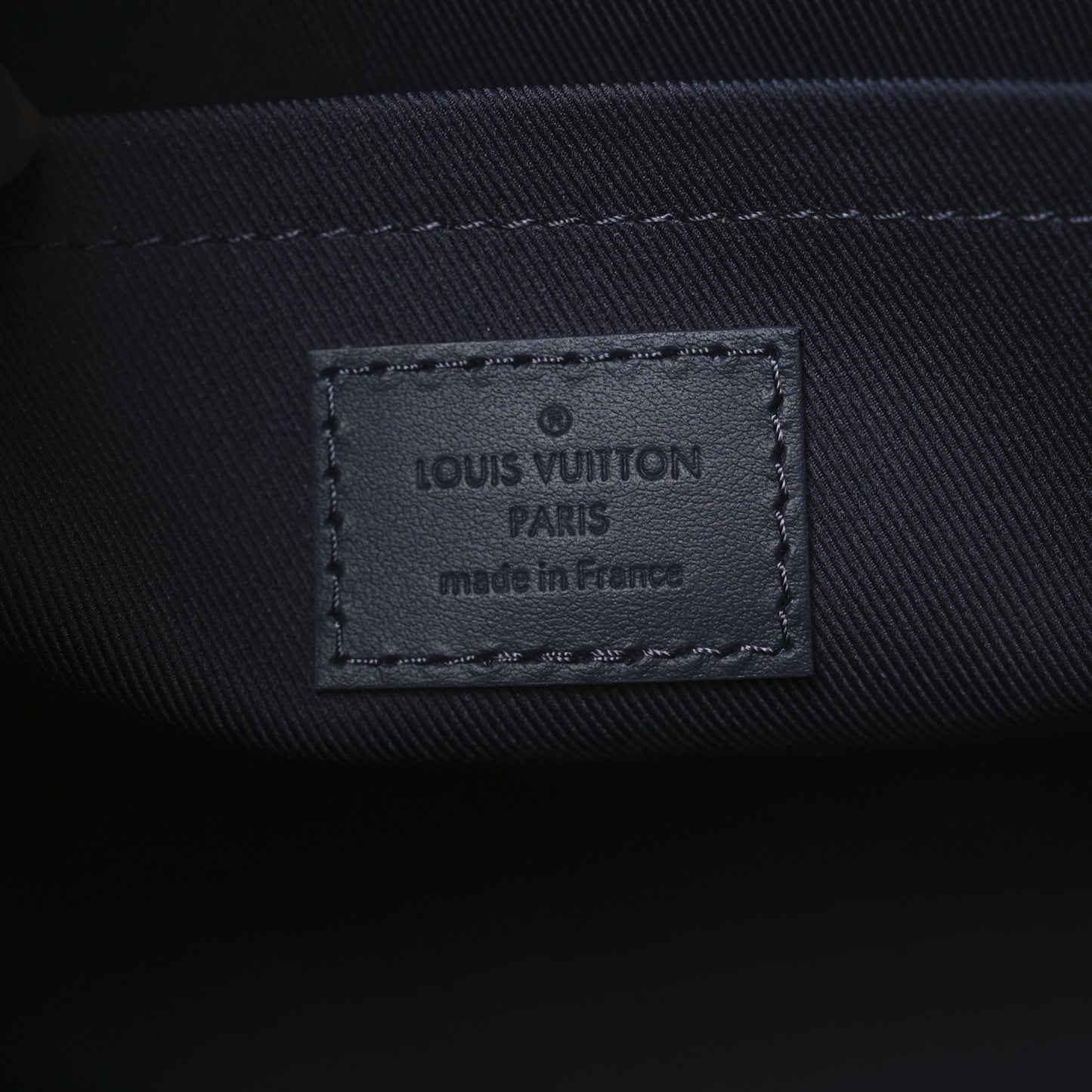 Grained Calfskin Aerogram City Keepall Ink Blue