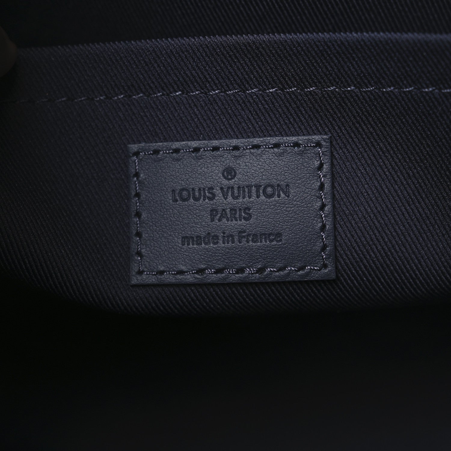 Louis Vuitton Grained Calfskin Aerogram City Keepall Ink Blue 6 of 10