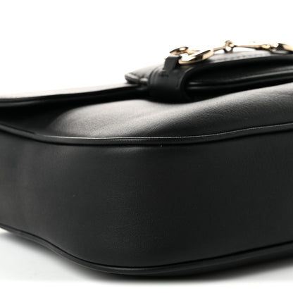 Gucci Arabella Calfskin Horsebit 1955 Soft Small Shoulder Bag Black 9 of 10