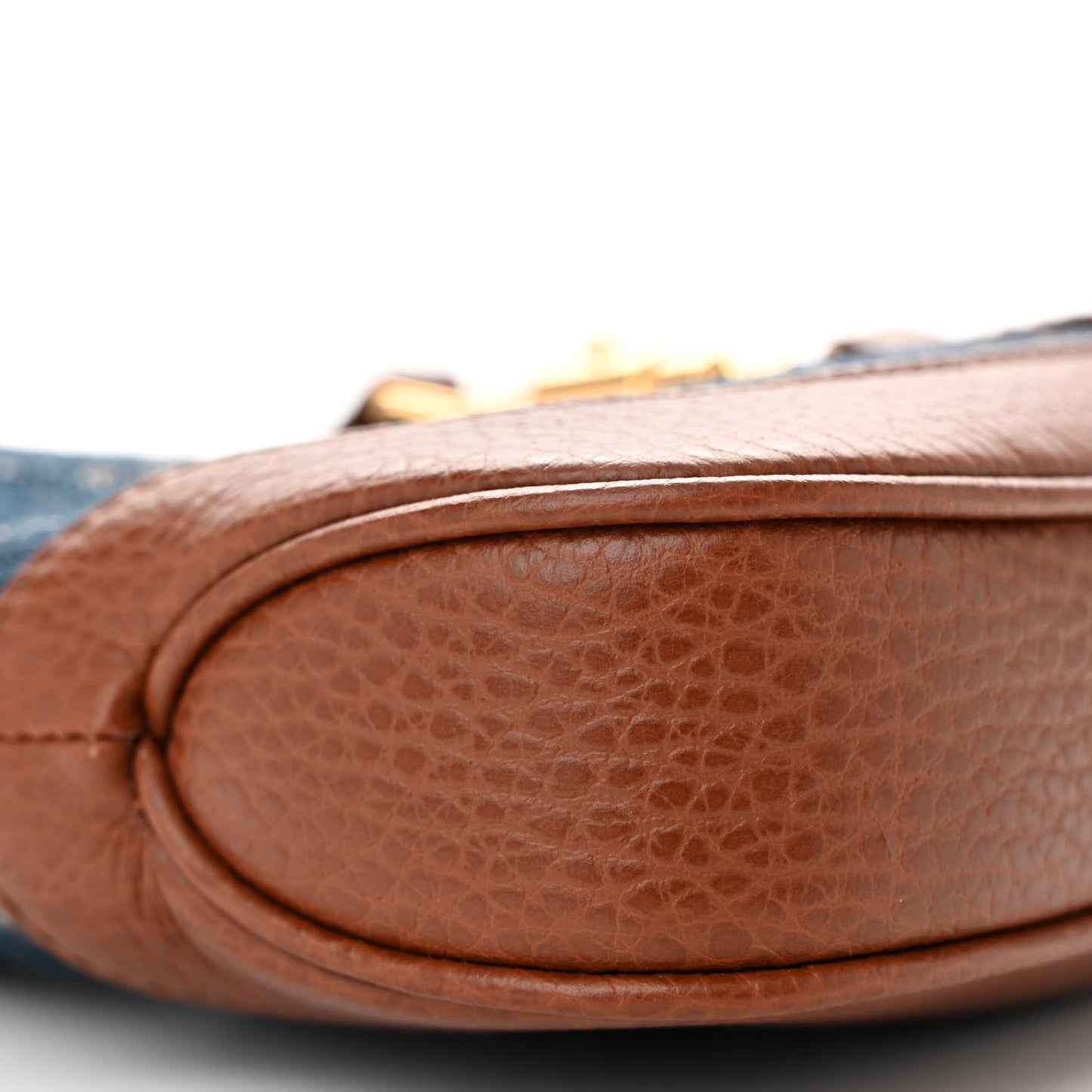 New Denim GG Monogram Calfskin Mini Jackie 1961 Hobo Blue Tea Cuir
