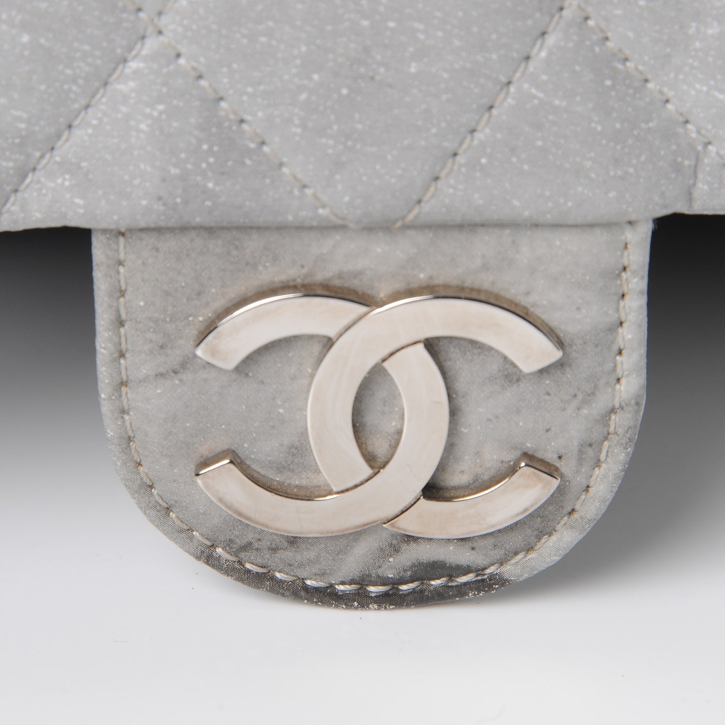 Vinyl Quilted Small Melrose Degrade Flap Black